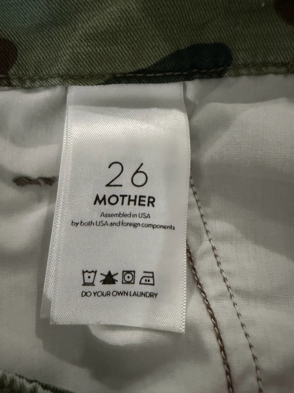 MOTHER No Zip Misfit in Double Time Camo Wash - Picture 7 of 8